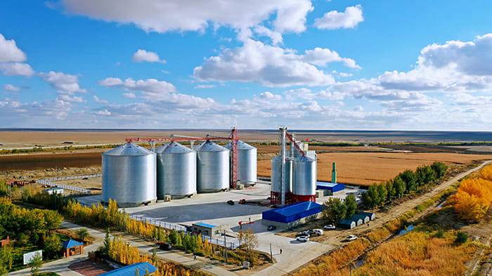 corrugated-steel-silo-on-a-large-farm