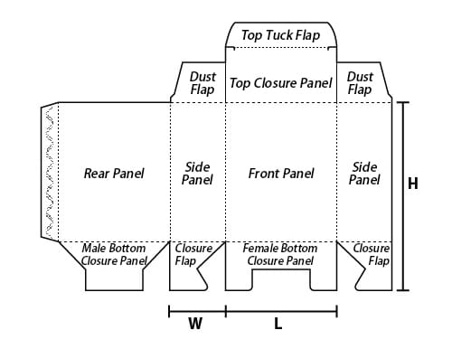 snap-lock-bottom-box-die-cut-drawing