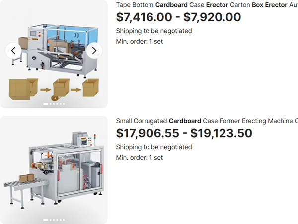 Folding Carton Erector - Packaging Machine - 106